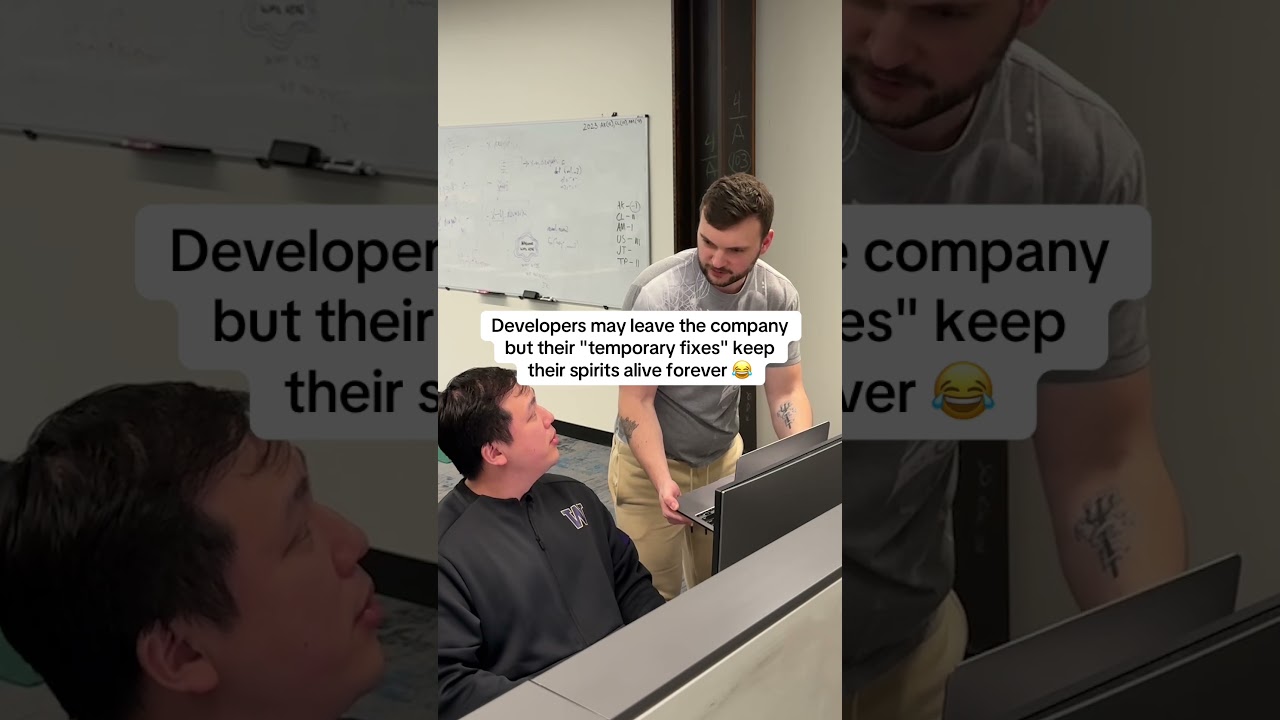 His presence is still felt in the codebase to this day 😂 #codingmemes #developermemes #tech #coding