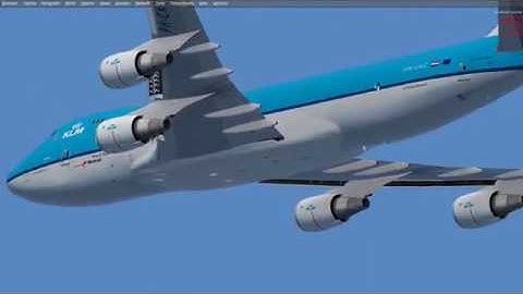Prepa3D v4.4 - KLM CARGO PMDG 747-400ERF Approach and landing as EHAM (Schipol)
