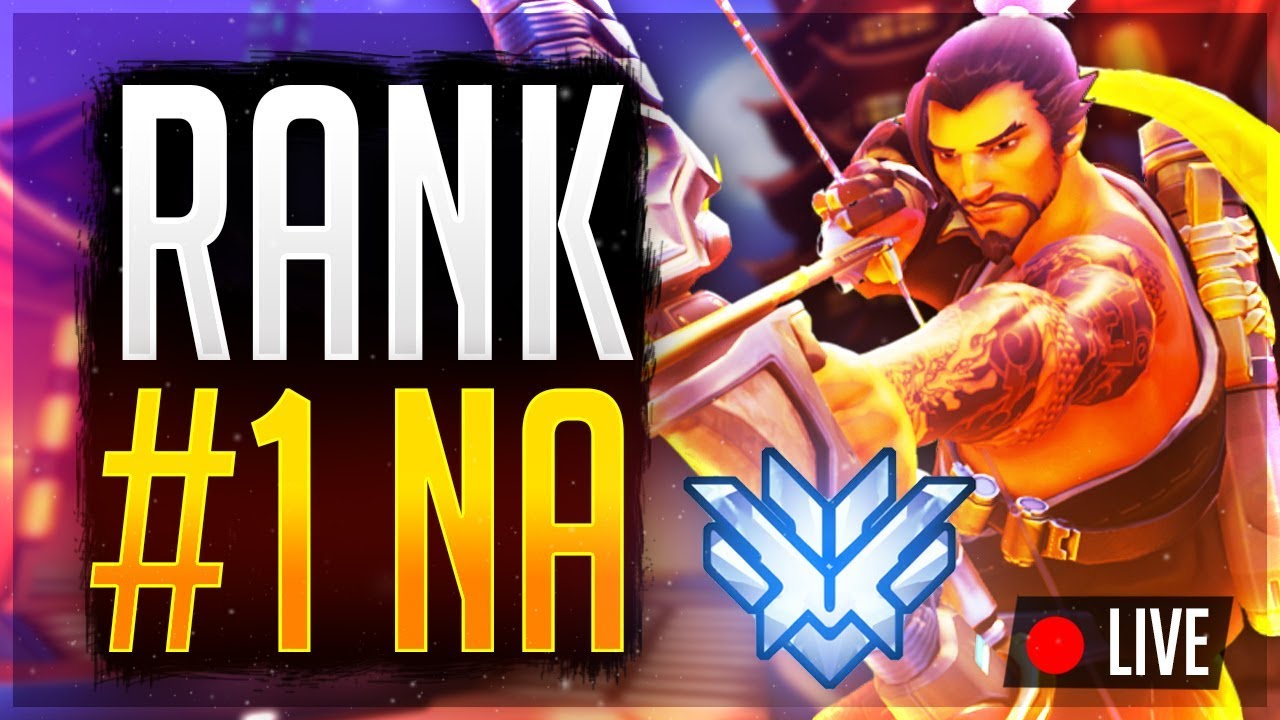 Overwatch Rank #1 NA Unranked to GM Flexing! 4646 SR Peak Rank 1 HanzoMEGALUL !member