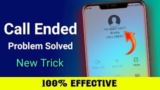 How To Fix Call Ended Problem | Call Ended Problem On Android | Call Ended | Call Ended Problem