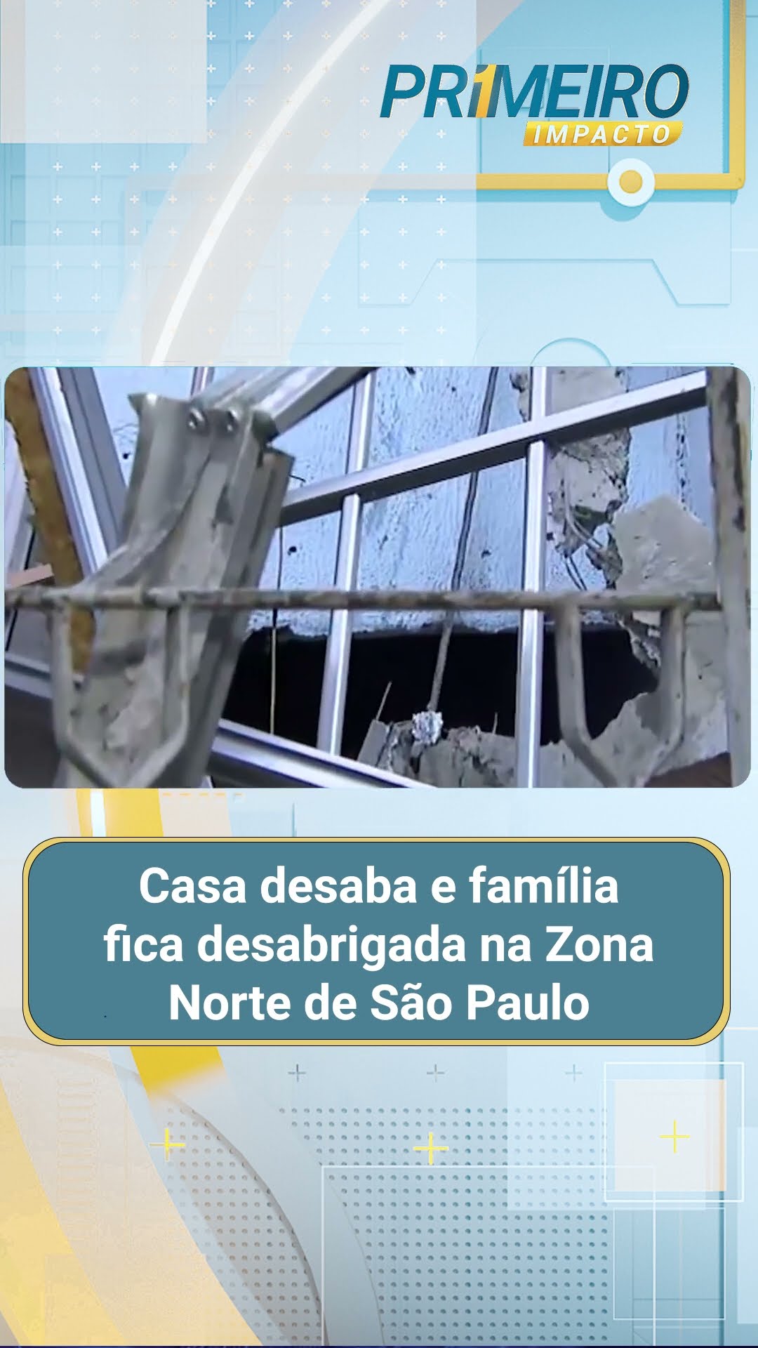 Casa desaba e família fica desabrigada na Zona Norte de São Paulo