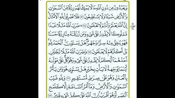 ورد اليوم صفحة 275 سورة النحل من 73 الى 79