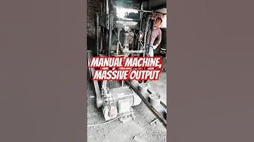 Old School but Powerful! Manual Coal Briquette Machine in Action!