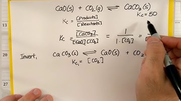 Manipulating the equilibrium constant expression.