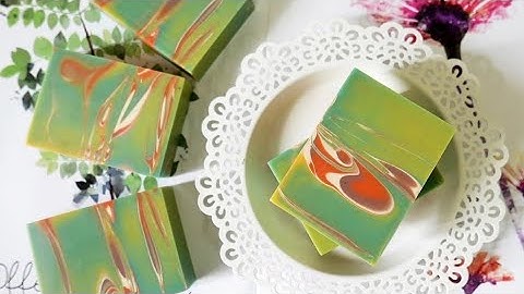 綠洲渲染皂 - oasis swirl technique handmade soap, cold process - 手工皂