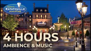 Ratatouille Ride Area Ambience - Disneyland Paris - Relax, Study, Sleep | 4 Hours of Calm