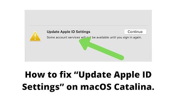 how to fix update apple id settings on mac