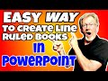 Easy Way To Create Lined Ruled Pages In PowerPoint - To Sell On Amazon KDP