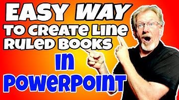 Easy Way To Create Lined Ruled Pages In PowerPoint - To Sell On Amazon KDP