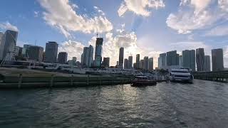 Luxury Yacht Ride in Miami Florida 🌅🛥️ | Beautiful Sunset Cruise