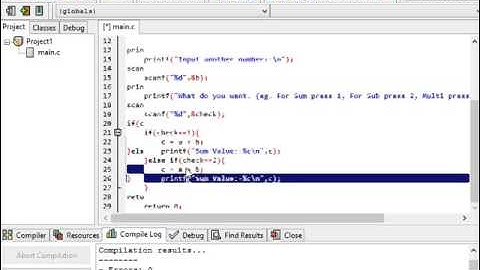 C programming(bengali)-If and else condition with simple calculator