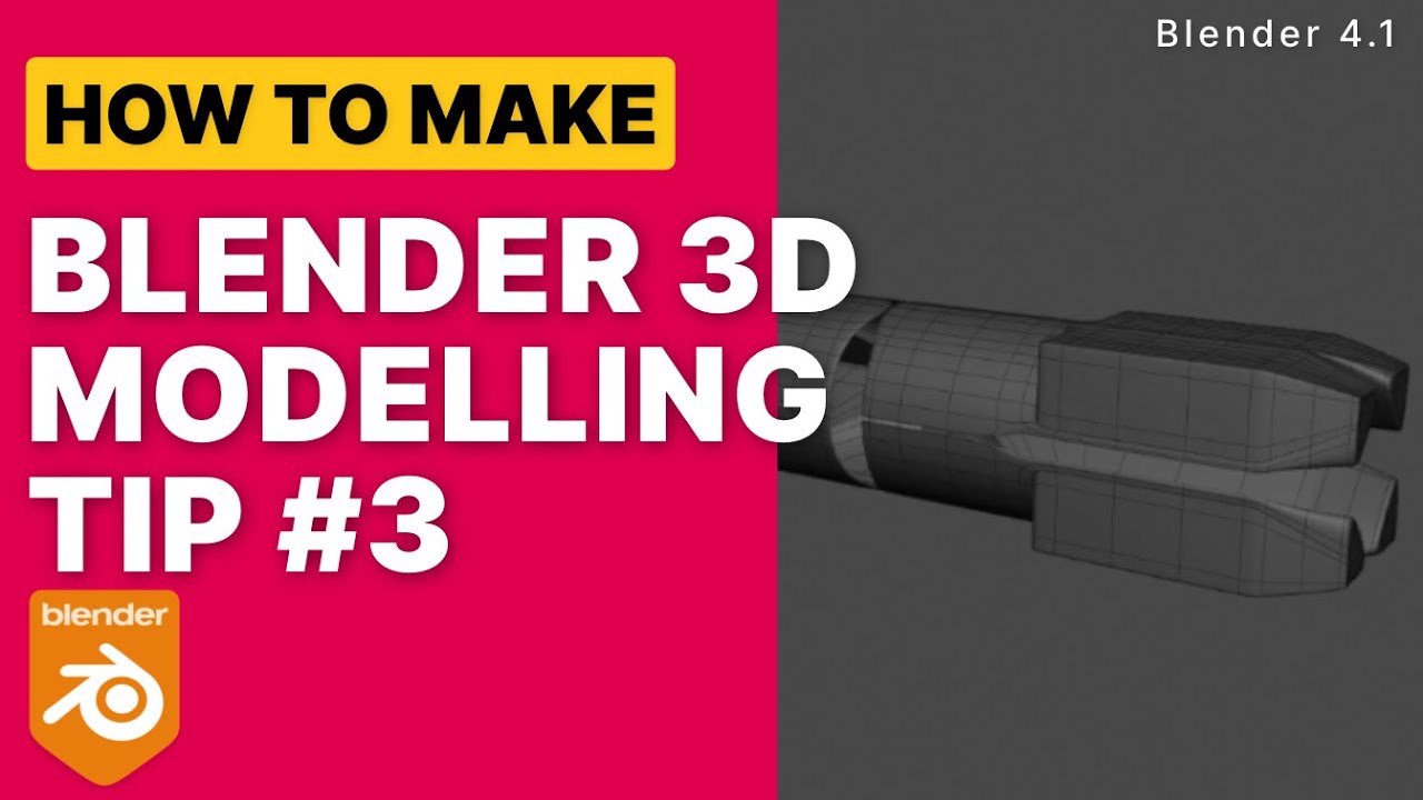 Hard Surface Modelling Tip #3 - Blender 4.1 - YouTube
