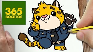 Como Dibujar Clawhauser Zootopia Kawaii Paso A Paso - Dibujos Kawaii Faciles - How To Draw Clawhause