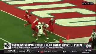 Utah State Running Back Rahsul Faison Enters Transfer Portal
