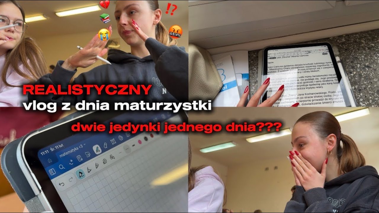 REALISTYCZNY vlog z dnia maturzystki | bardzo ciężki dzień 