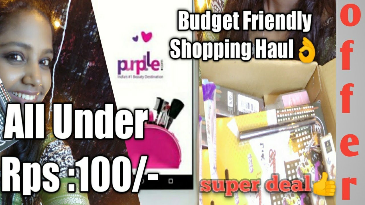 Purple.com|Shopping Haul| Just100/-