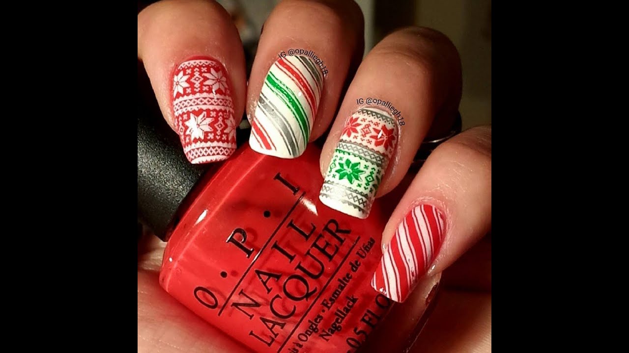 8. Sweater Weather Nail Art - wide 5