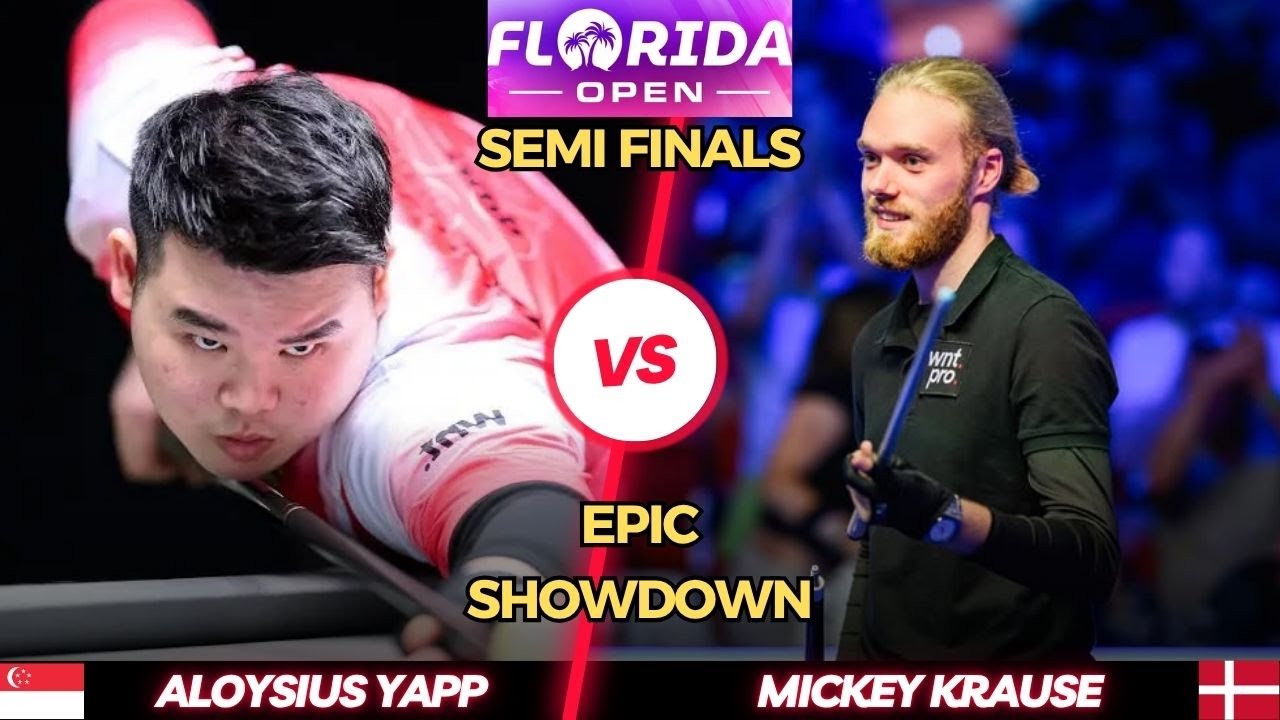 SEMI FINALS | ALOYSIUS YAPP - MICKEY KRAUSE | FLORIDA OPEN 2025 | #billiards  #highlights