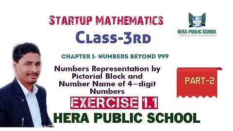 Class 3rd Startup Maths solution Chapter-1 Exercise-1.1 by Rashid Sir |HERA PUBLIC SCHOOL PHADGUDIA|