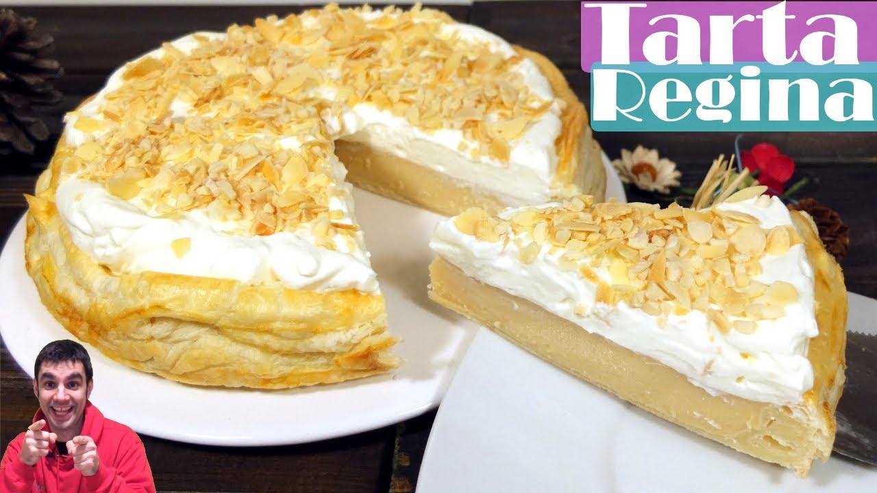 TARTA REGINA, 😍😋TORTA PASTEL O POSTRE deliciosa y muy cremosa! Receta # 482