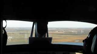 GLA Beechcraft 1900D [N255GL] Landing (Cockpit View) - KDVL
