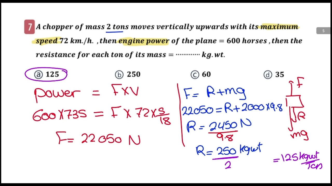 Dynamics (senior 3 ) session 8 ( Power)