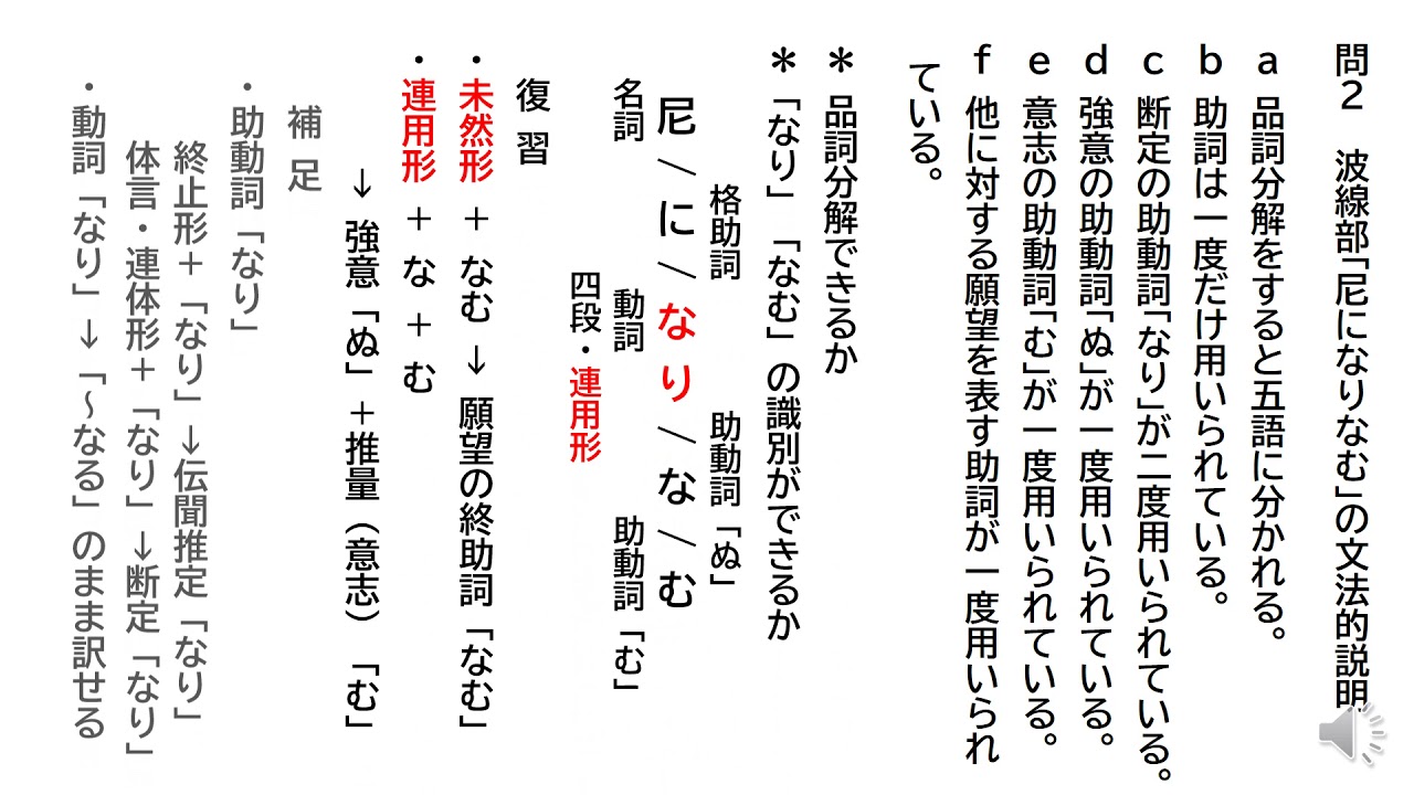 古典３解答解説 Youtube