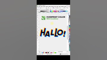 Overprint Color Text Effect in Coreldraw | Tips & Trick #arex_id #graphicdesign #coreldraw #vector