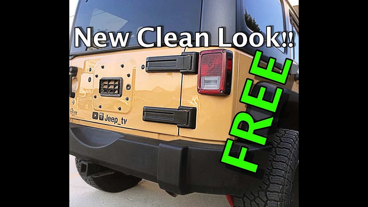Jeep JK Spare Tire Carrier Removal | Decal Install | Jeep Updates - YouTube