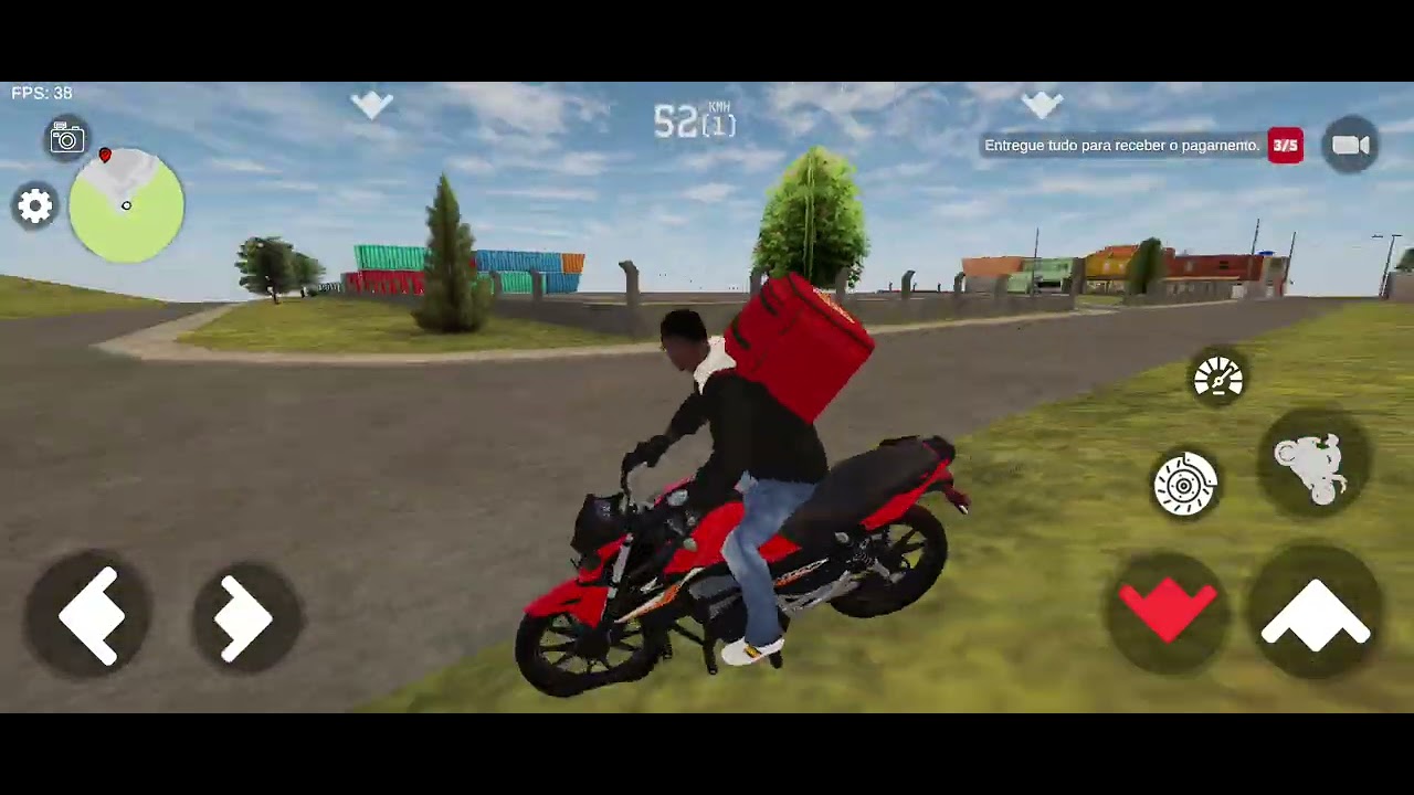 Sendo entregador de Honda 