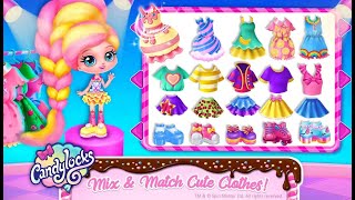 Candylocks Hair Salon - Style Cotton Candy Hair Mix And Match Cute Clothes