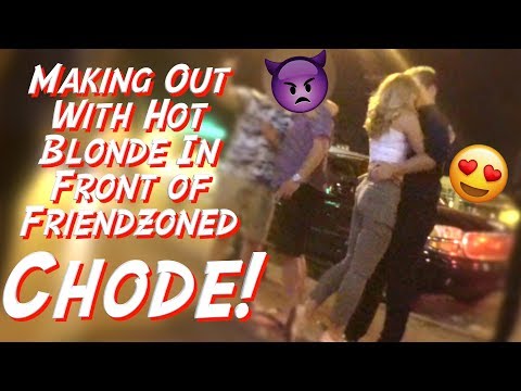 Making Out With Hot Blonde In Front Of Friendzoned Dude