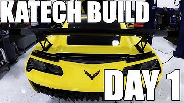 Katech repairs the original StreetSpeed717 Corvette Day 1 of the build
