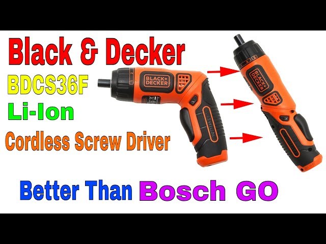 Black Decker 3.6V Lithium-Ion Roto-Bit Cordless Screwdriver