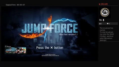 Jump Force beta 1 sever are down at the moment!