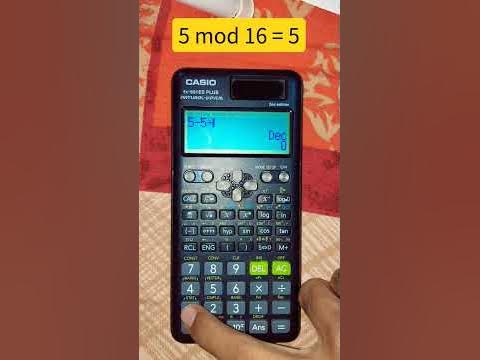 Find the mod/modulus of any number by scientific calculator - YouTube