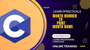 month number to print month name in c language || c language || learn programing language