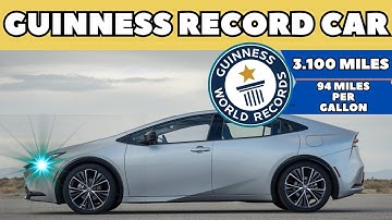 King of Fuel Economy! Guinness Record MPG Barrier