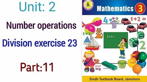 Math class 3 || Unit 2 Number Operations || Exercise 23 || Sindh board ||