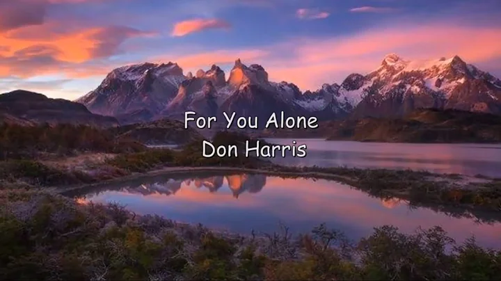 For You Alone - Don Harris