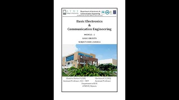 21ELN14 Module 2 Logic Circuits 1