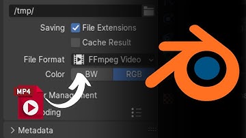 Blender Tutorial How To Export Video As MP4 Video Format