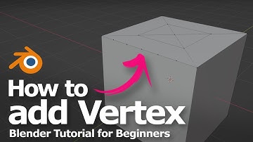 How to add vertex on edge and on face in Blender, tutorial for beginners
