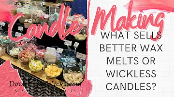 What sells better wax melts or wickless candles? #shorts