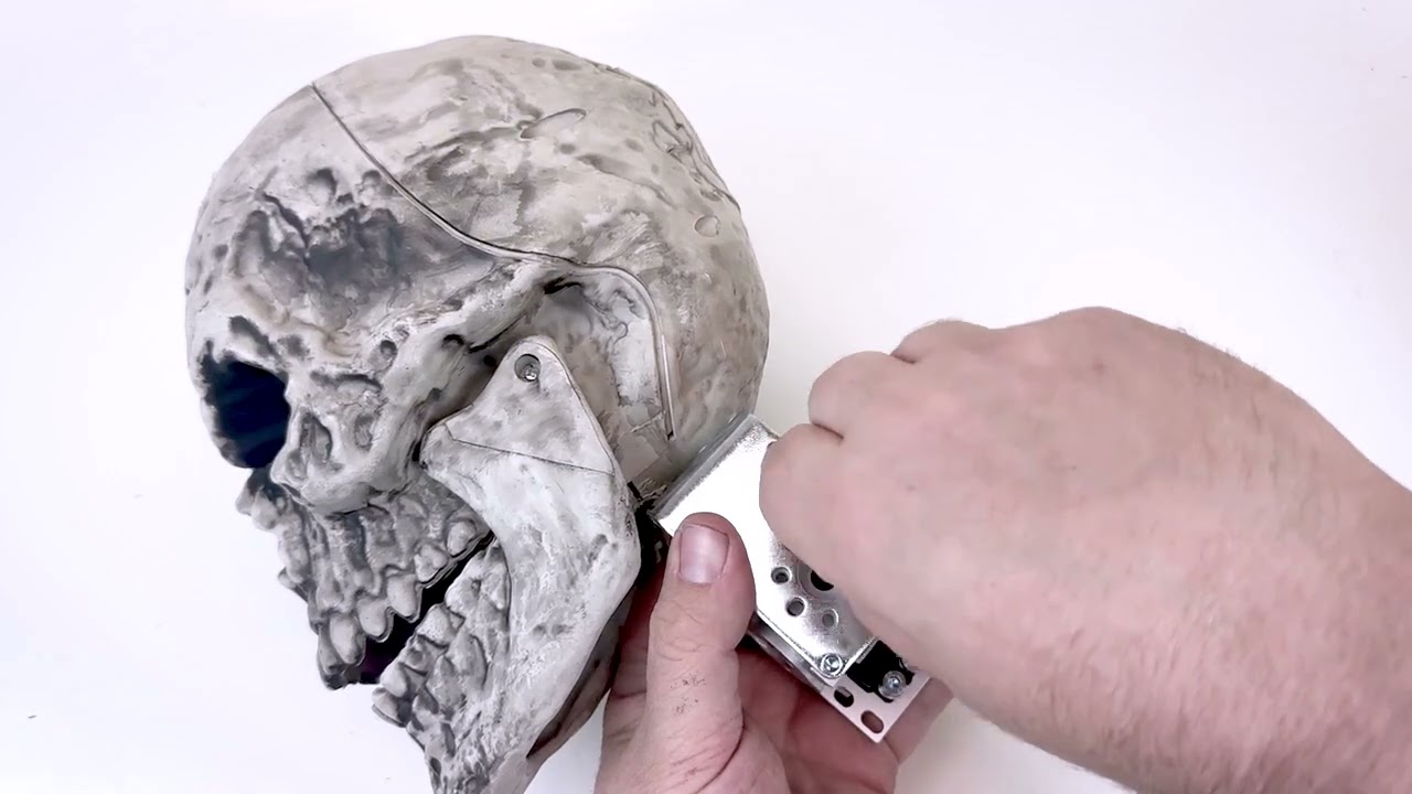 How to Make a Skeleton Head Nod Up and Down with a Servo