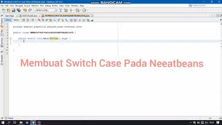 Membuat Switch Case pada Neatbeans(Java)