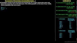 Successive Percentage Increase/Decrease-1