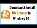 How to download  install uc browser in windows 10  how to download uc browser in pc thetechtube