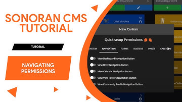 Sonoran CMS Tutorial 14: Navigation Permissions