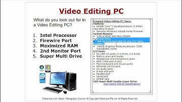 Learn Sony Vegas Pro 11 - Part 5 - Choosing the Right Video Editing Computer and Accessories